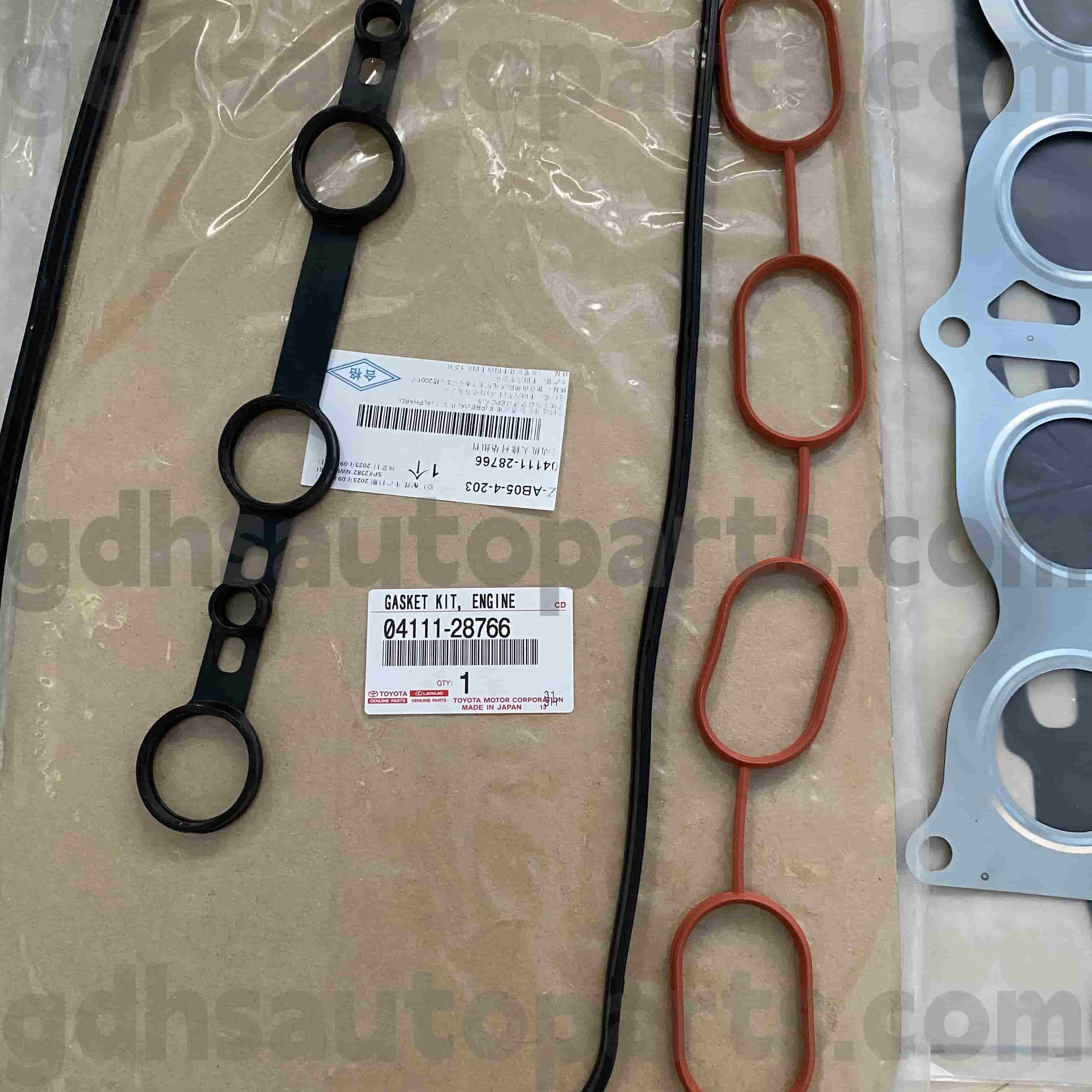 04111-28766 Kit de revisión del motor de piezas genuinas de Toyota para Previa, estima, Alphard