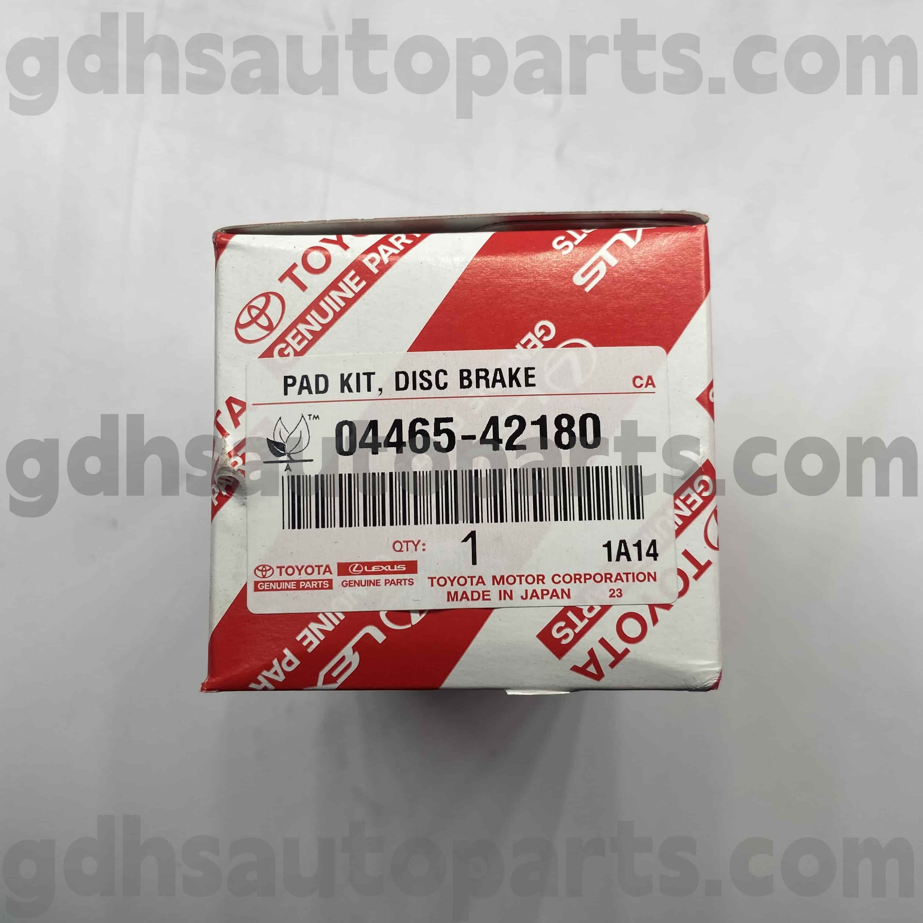 04465-42180 Toyota Piezas genuinas Portas de freno delanteras para Harrier/Hybrid, Mirai Chasis no. ACA3# ZGR2# AS