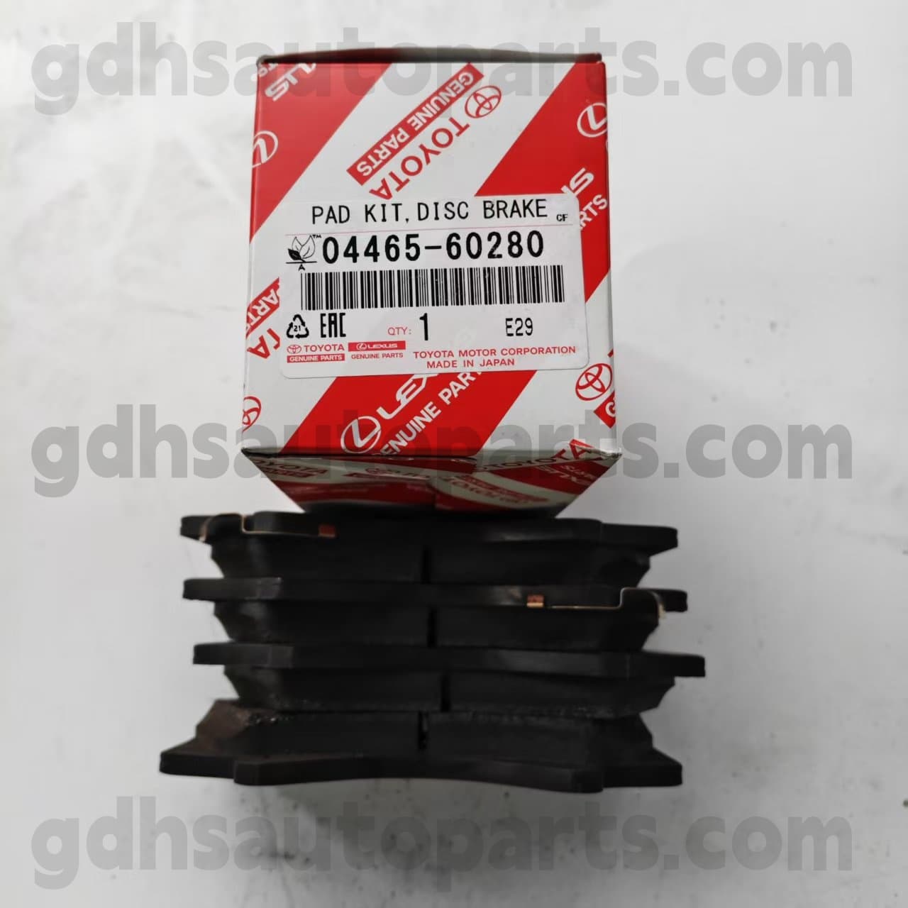04465-60280 Toyota Piezas genuinas Padera de freno delantero para crucero Land 、 LX450D/460/570 CHASIS NO. Uzj200