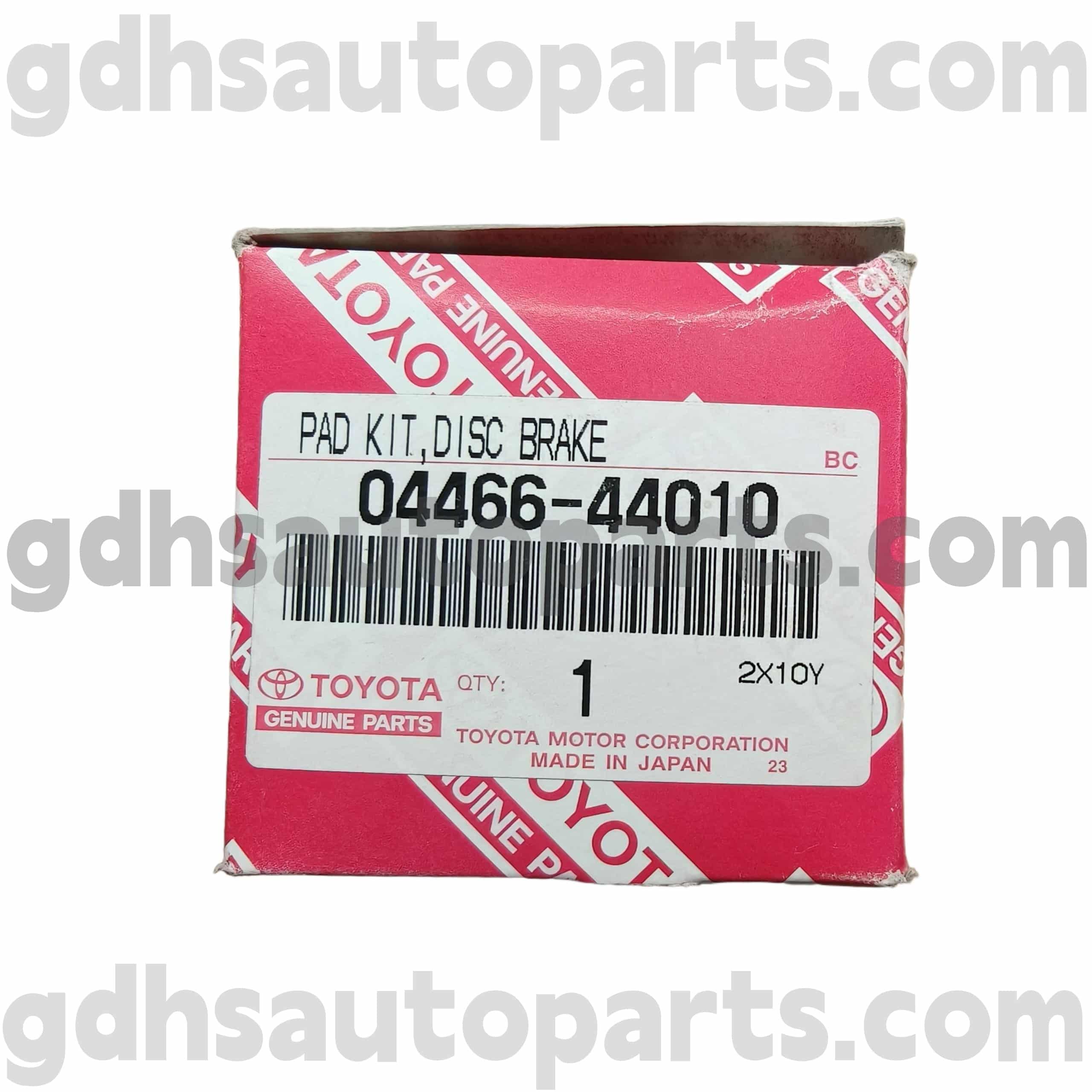 04466-44010 Toyota Piezas genuinas Portas de freno traseras para ISIS, Picnic/Avensis Verso, Noah Chassis no. ACR30