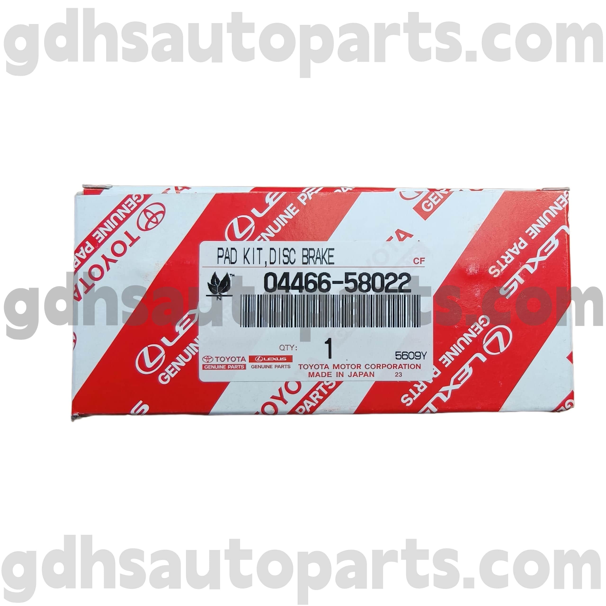 04466-58022 Toyota Piezas genuinas Portas de freno traseras para Alphard/Vellfire/HV Chasis no. GGH30