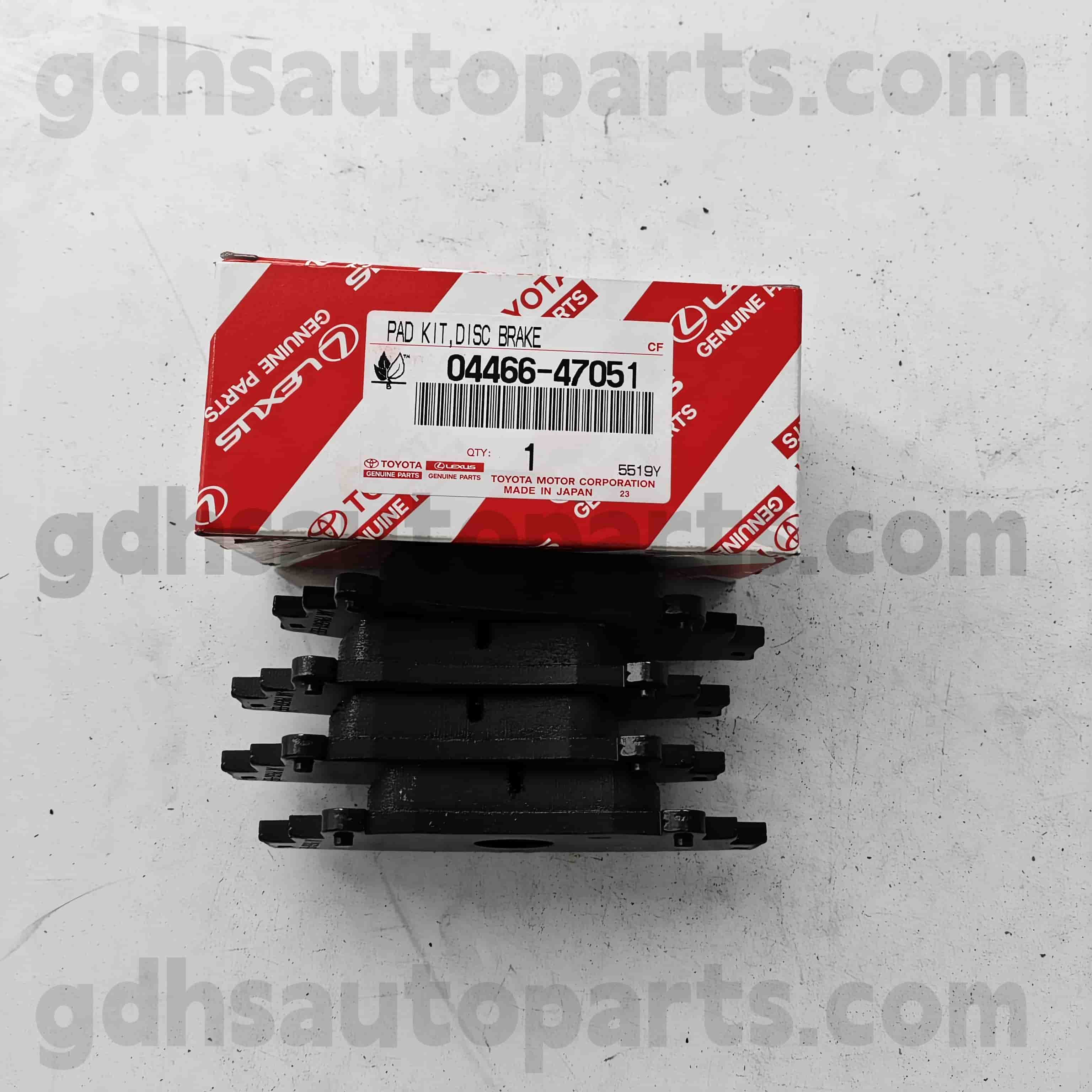 04466-60140 Toyota Piezas genuinas Portas de freno traseras para Land Cruiser Prado 、 Fortuner 、 Hilux Chassis no. GRJ150