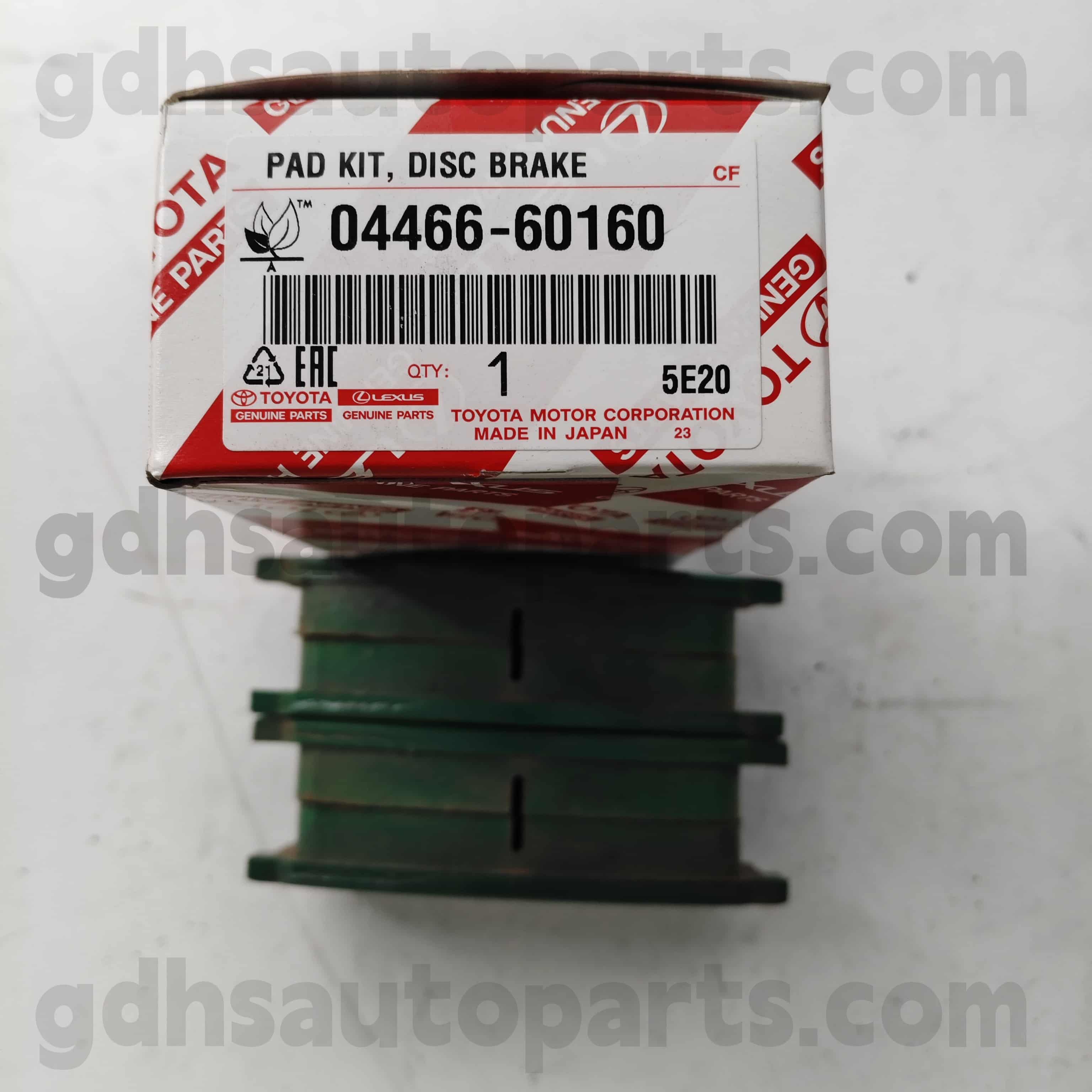 04466-60160 Toyota Piezas genuinas Padera de freno trasero para crucero Land 、 LX450D/460/570 Chasis no. Urj202