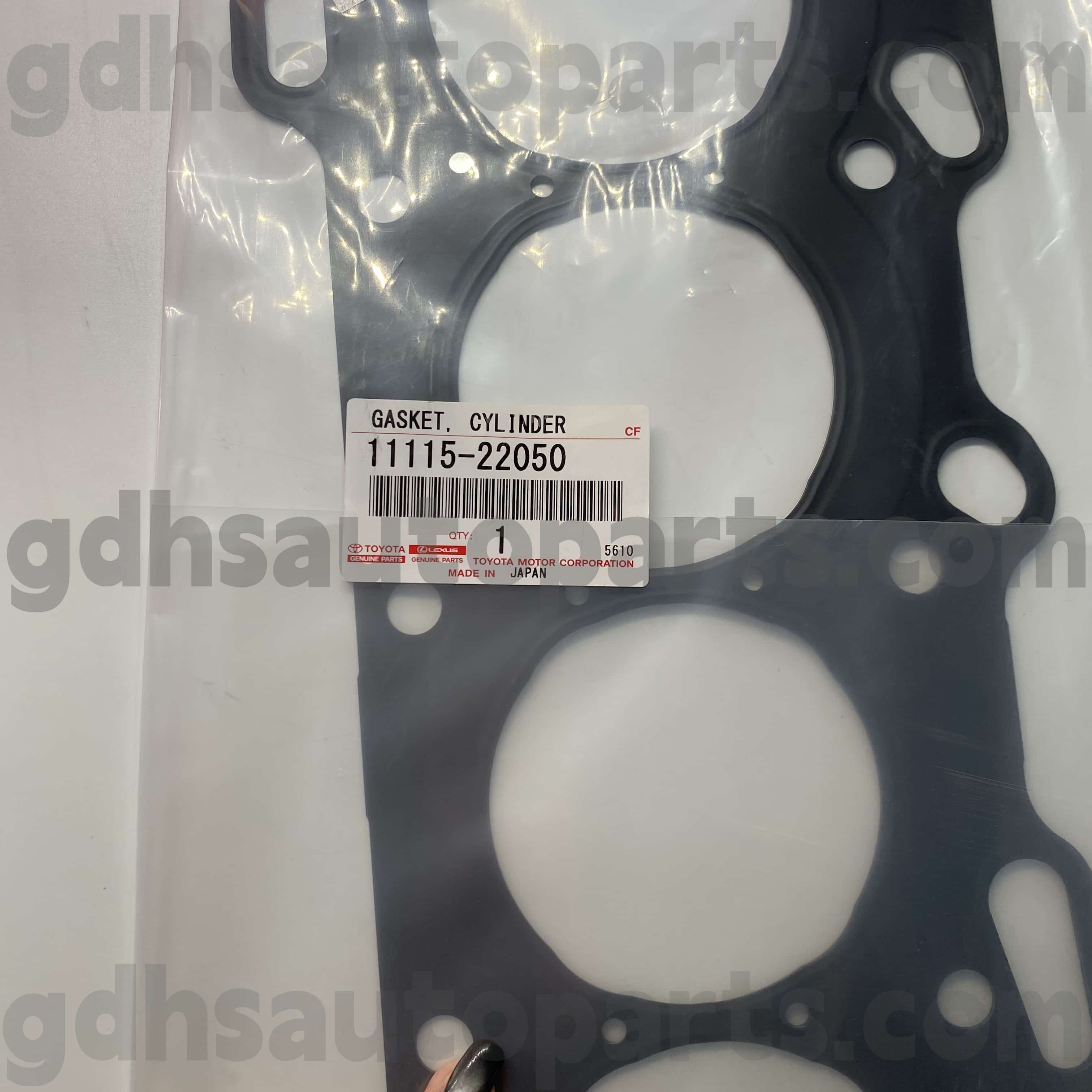 11115-22050 Toyota Piezas genuinas Cubierta de cilindro Anillo de goma para celica, Corolla Chassis no. 3zzfe, 4zzfe..zze12#.