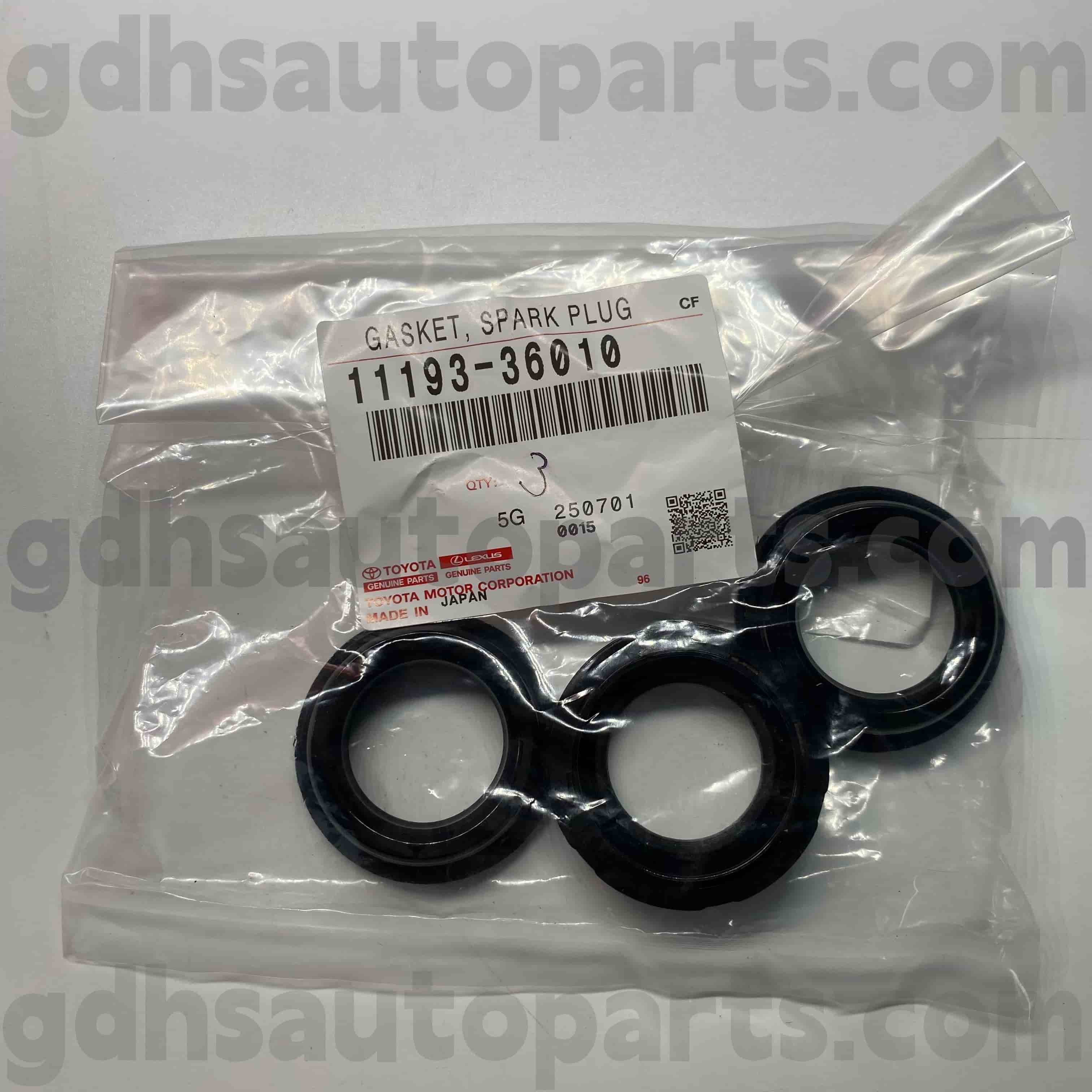 11193-36010 Toyota Piezas genuinas Anillo de goma de bujías para Harrier, Lexus ES350/300H Chasis no. Ayh30