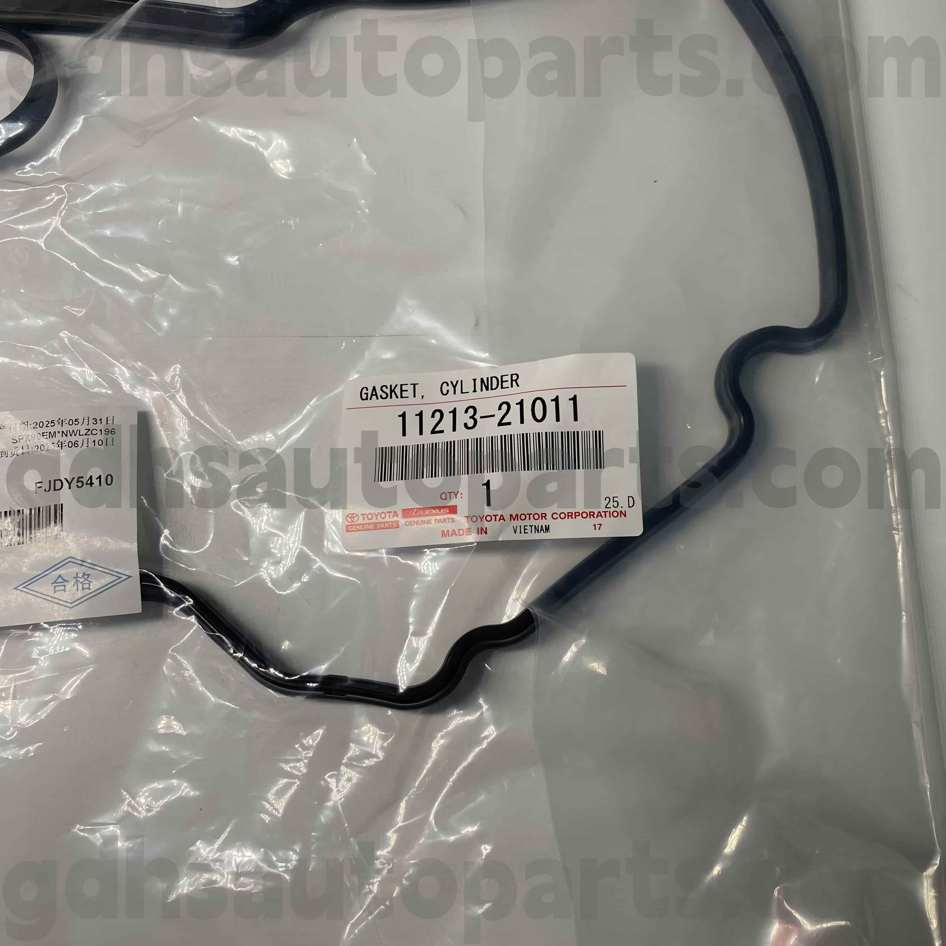 11213-21011 Toyota Piezas genuinas Válvula Anillo de goma para Corolla Spacio, Prius, Yaris Chassis no. NHW20 NCP90 92
