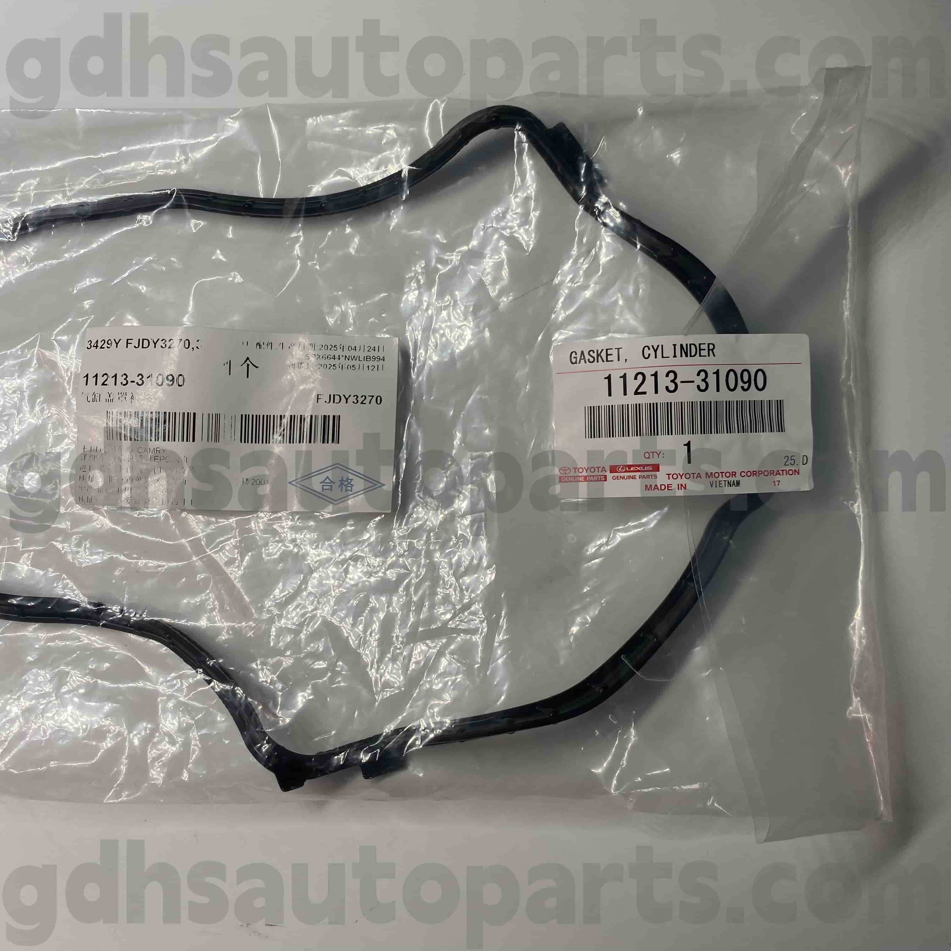 11213-31090 Toyota Piezas genuinas Válvula derecha Anillo de goma para el siglo, Lexus LS500/500H Chasis No.GGH30