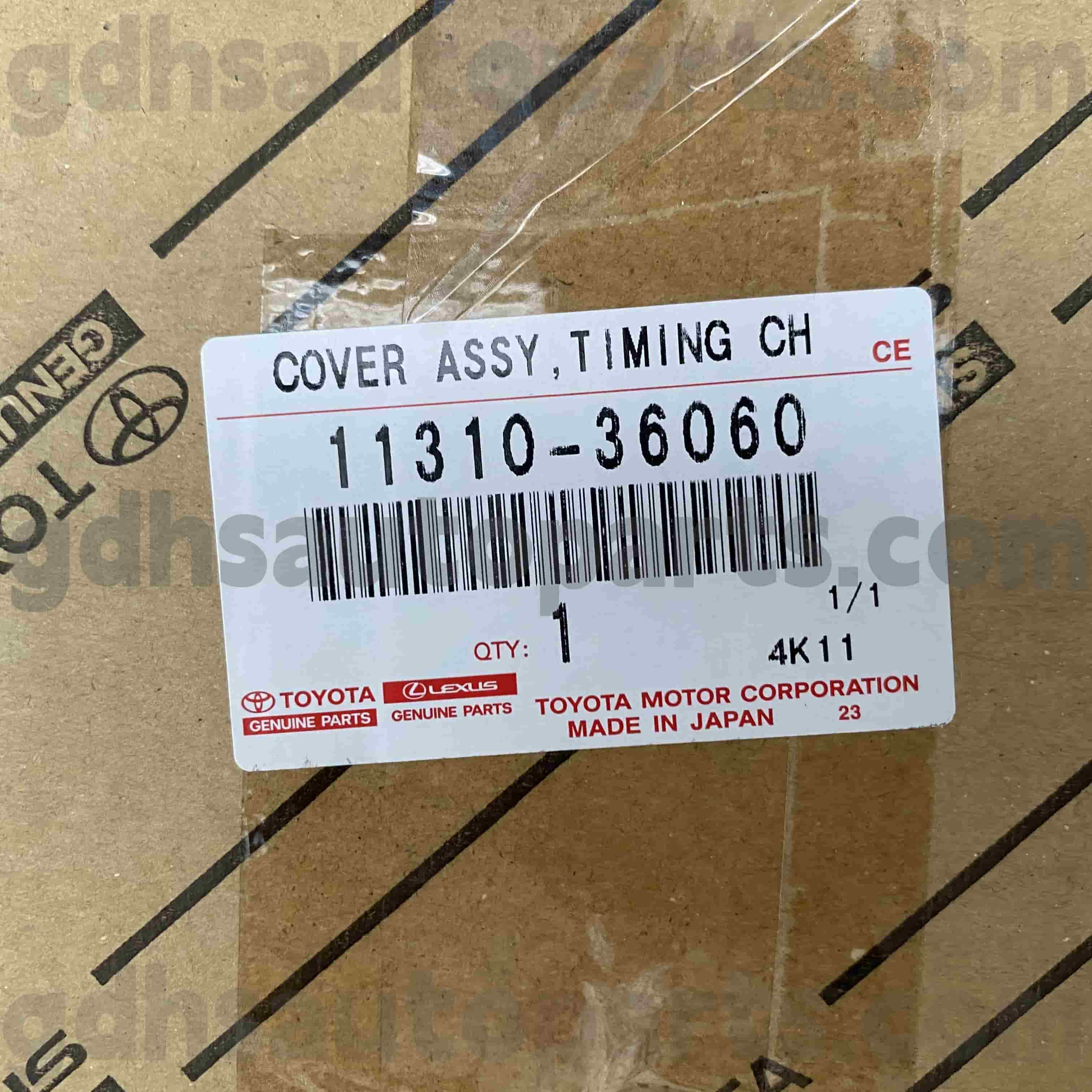 11310-36060 Cubierta de sincronización de piezas originales Toyota para HARRIER,LEXUS NX SERIES Chasis NO.8ARFTS..AGL2#