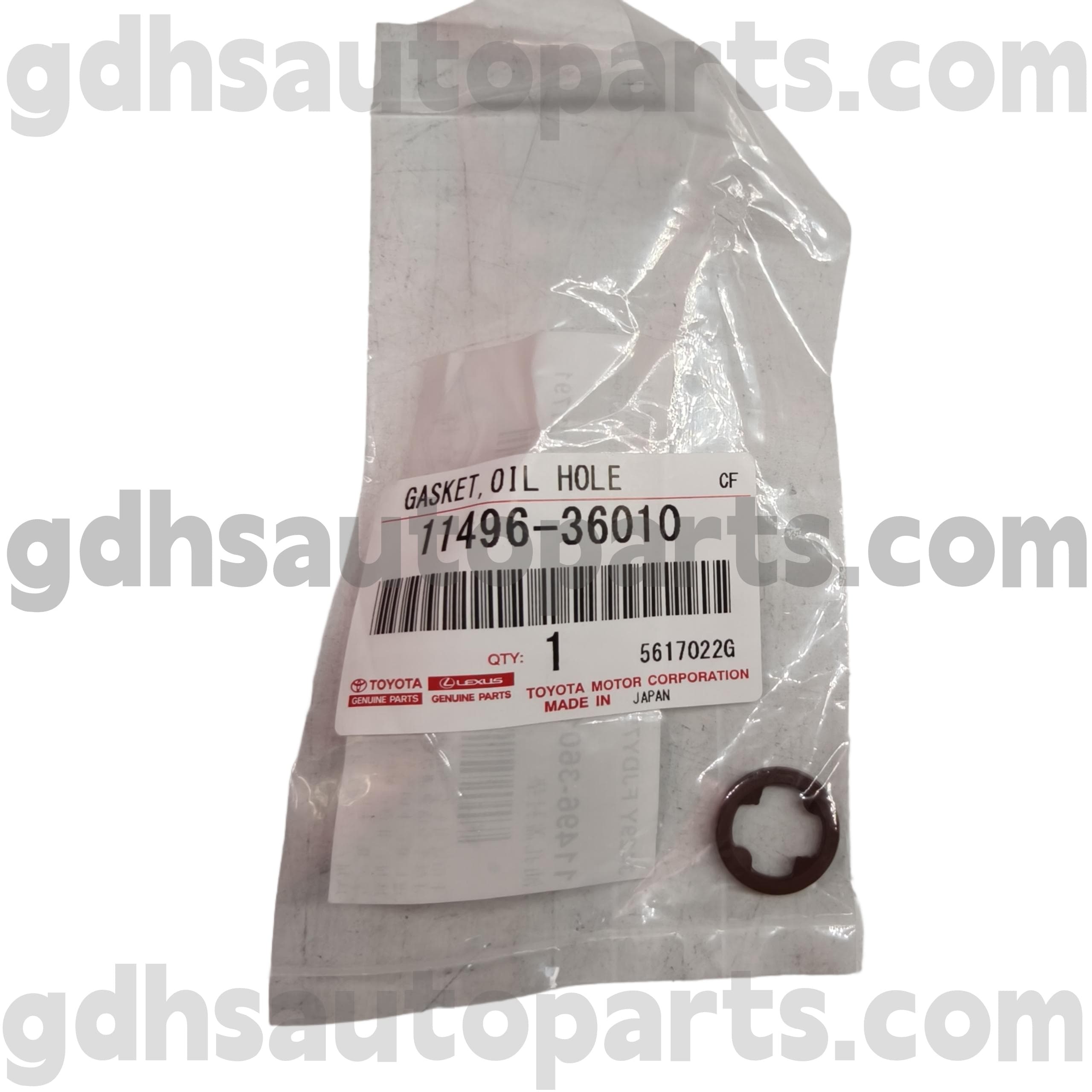 11496-36010 Junta de tapa de distribución de piezas originales Toyota para CAMRY, RAV4, chasis ALPHARD NO.3URFE URJ201