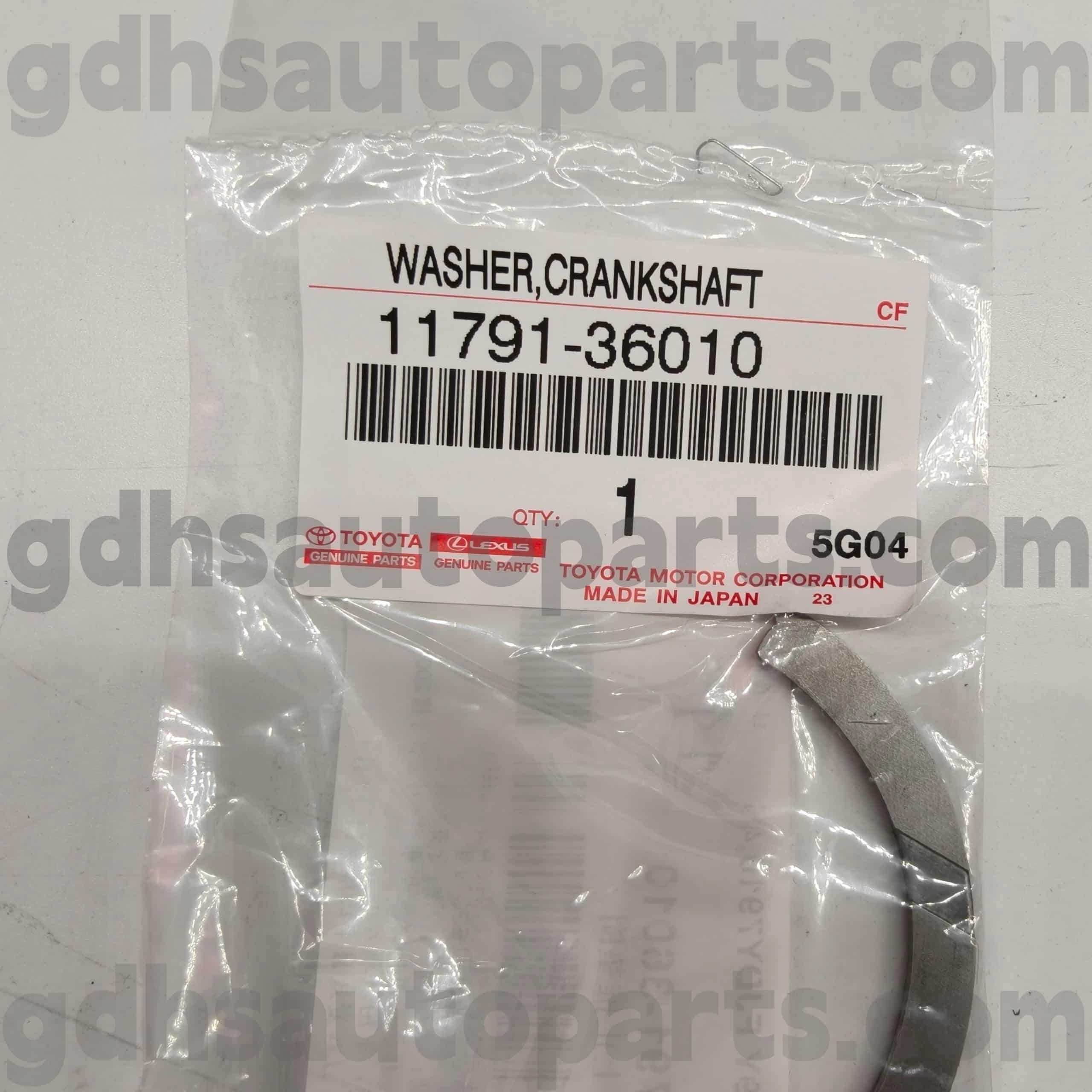 11791-36010 Cojinete de empuje del cigüeñal de piezas originales Toyota para chasis HARRIER, VENZA, ALPHARD NO.2ARFE ASV40 JPP