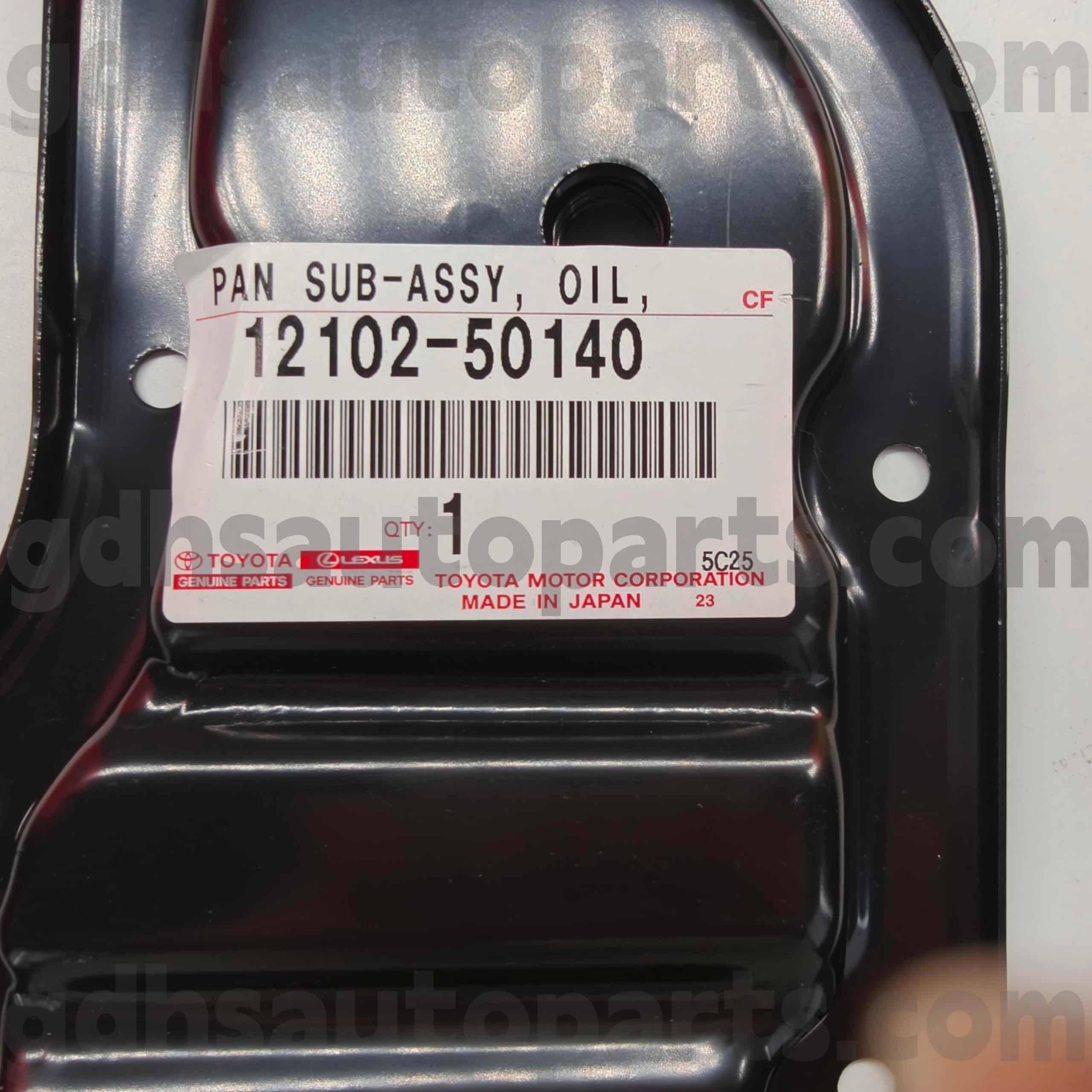 12102-50140 bandeja de aceite auténtica de las piezas de Toyota para el chasis NO.2UZFE UZJ200 de LAND CRUISER