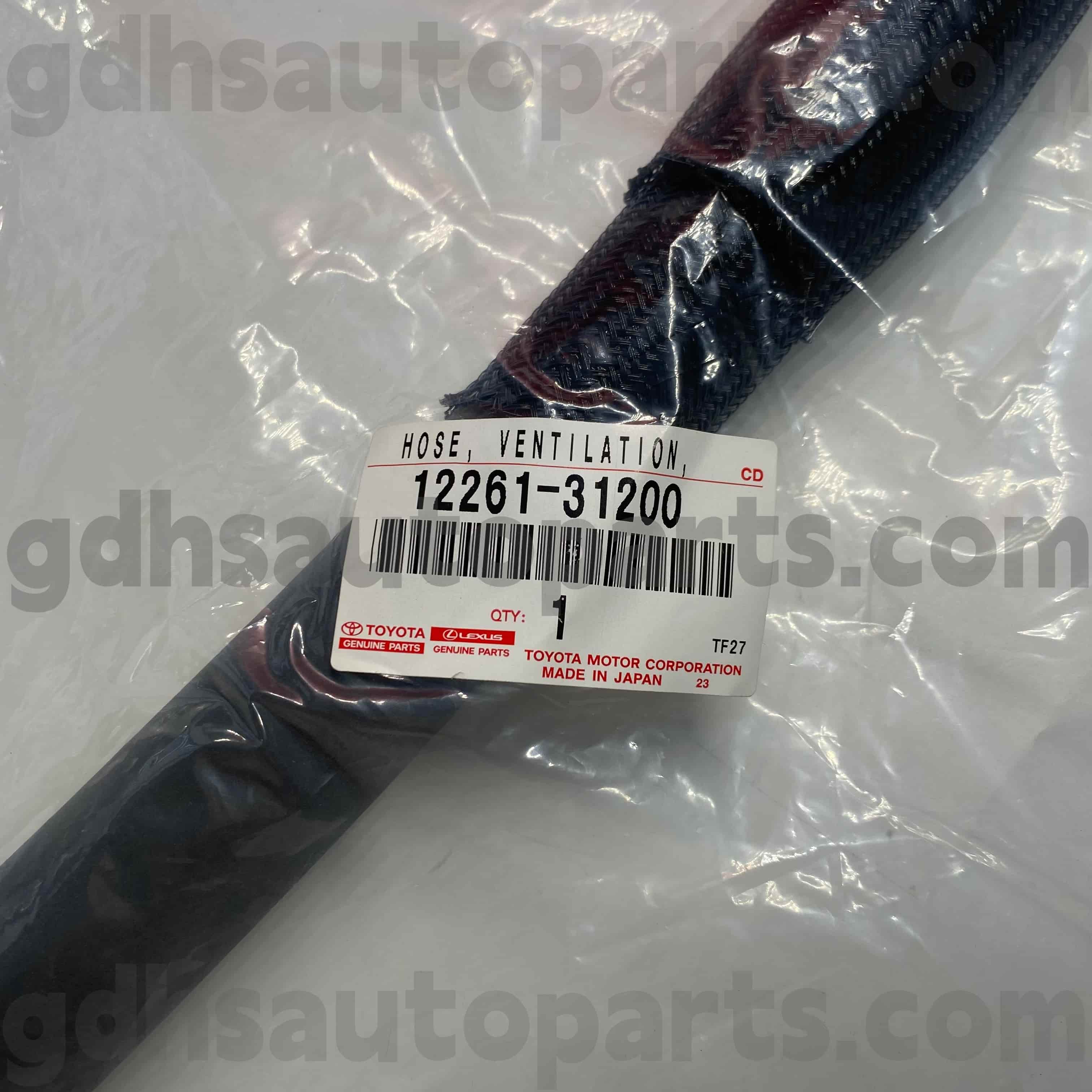 12261-31200 Manguera de ventilación del cárter de piezas originales Toyota para CAMRY, AVALON, HIGHLANDER, LEXUS RX450HL Chasis NO.GGH30