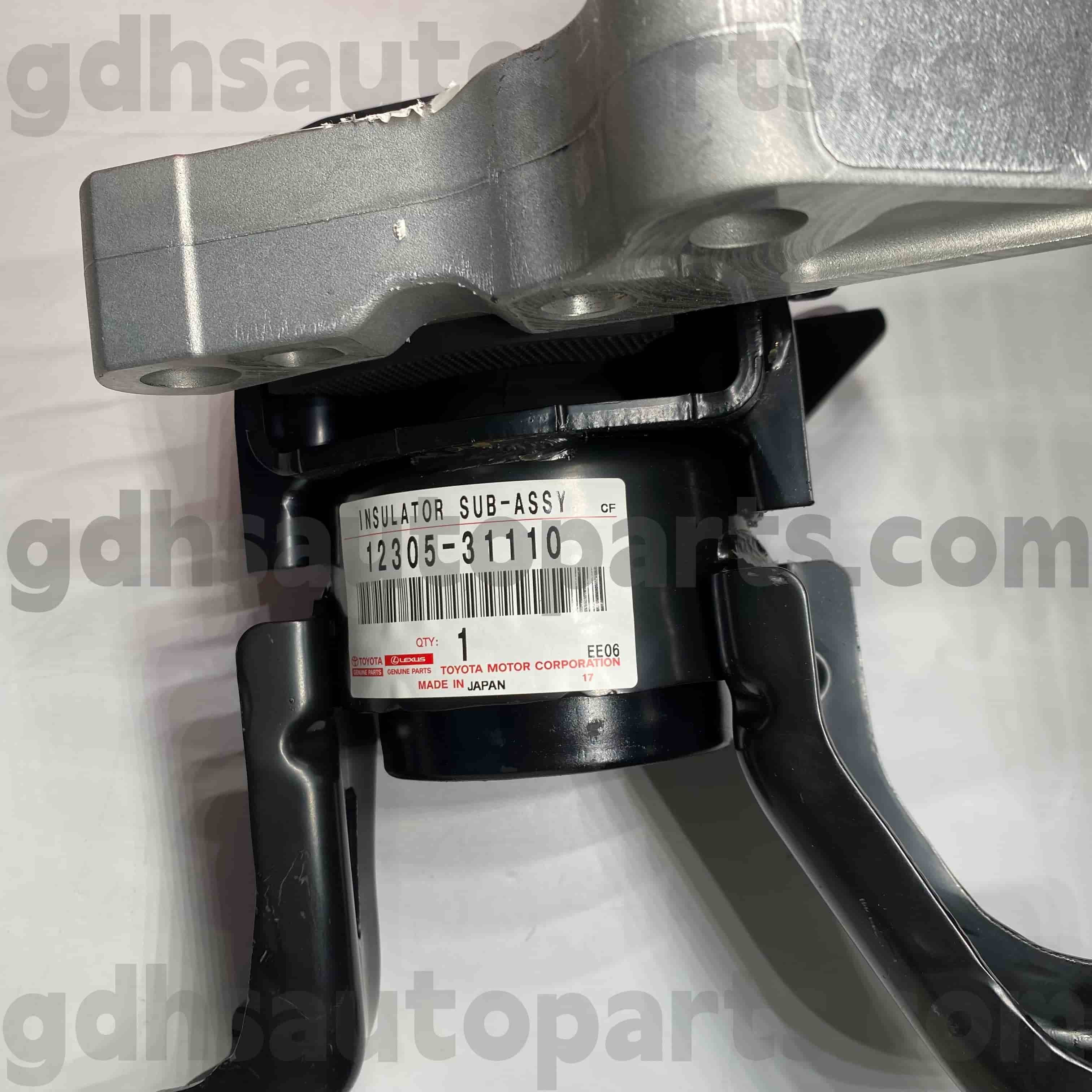 12305-31110 Soporte de motor derecho de piezas originales Toyota para ALPHARD, chasis NO.GGH30 de LEXUS LM350/LM300H