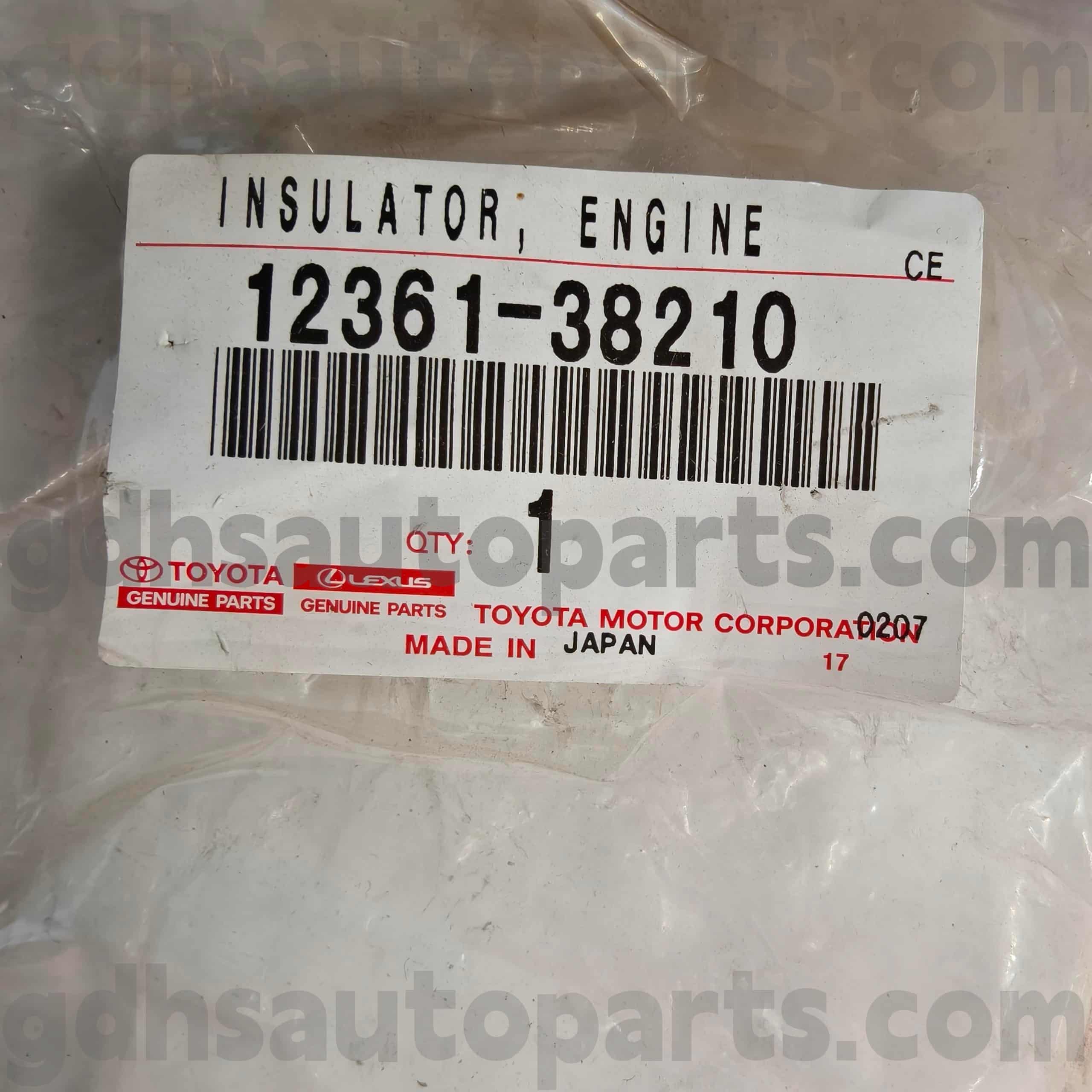 12361-38210 soporte de motor delantero de las piezas originales de Toyota para el chasis NO.1URFSE USF45 46 de LEXUS LS460/460L