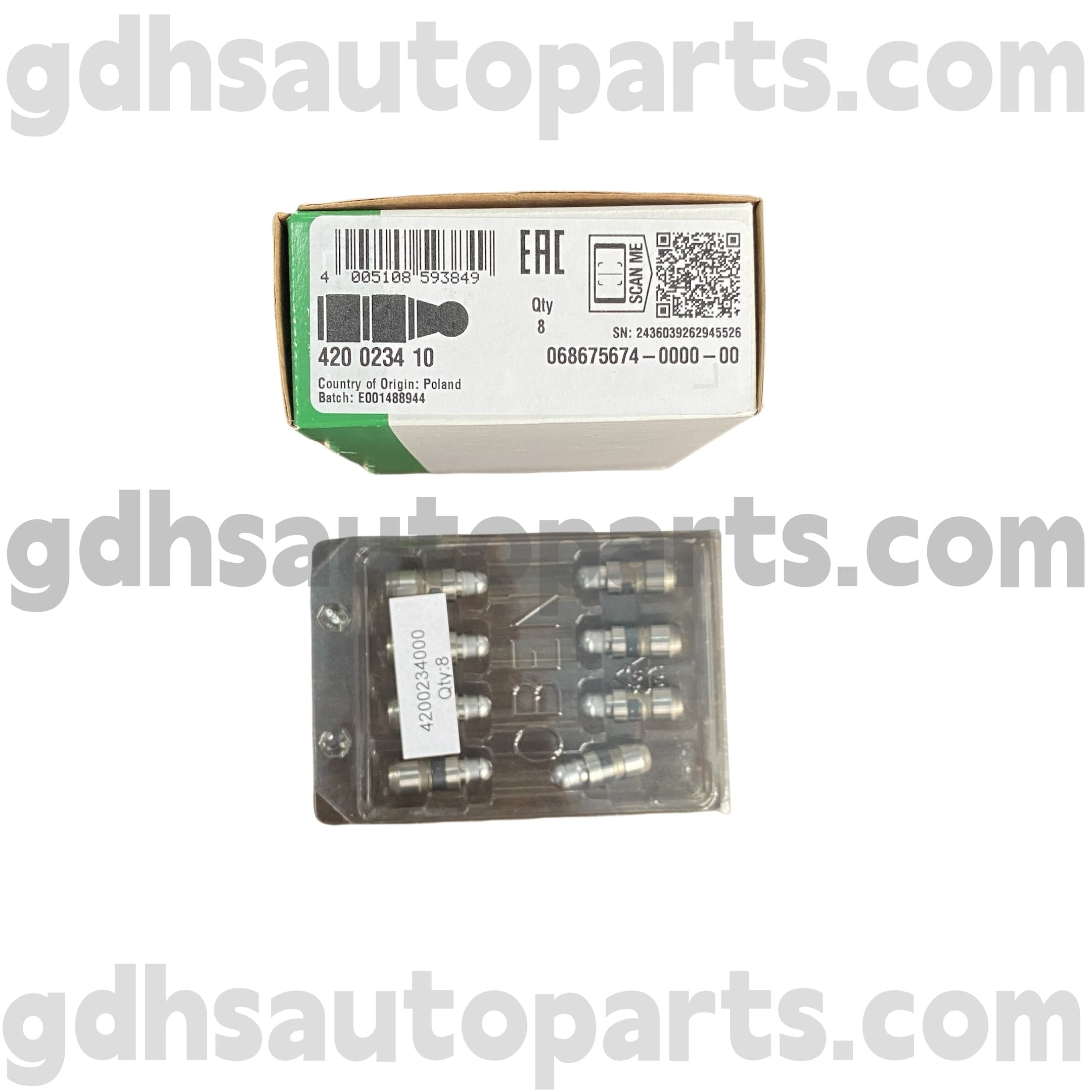 4200234100 SCHAEFFLER INA LIBER DE VÁLVULA PARA RANGE ROVER EVOQUE, LAND ROVER Discovery Sport Oe no. LR004168