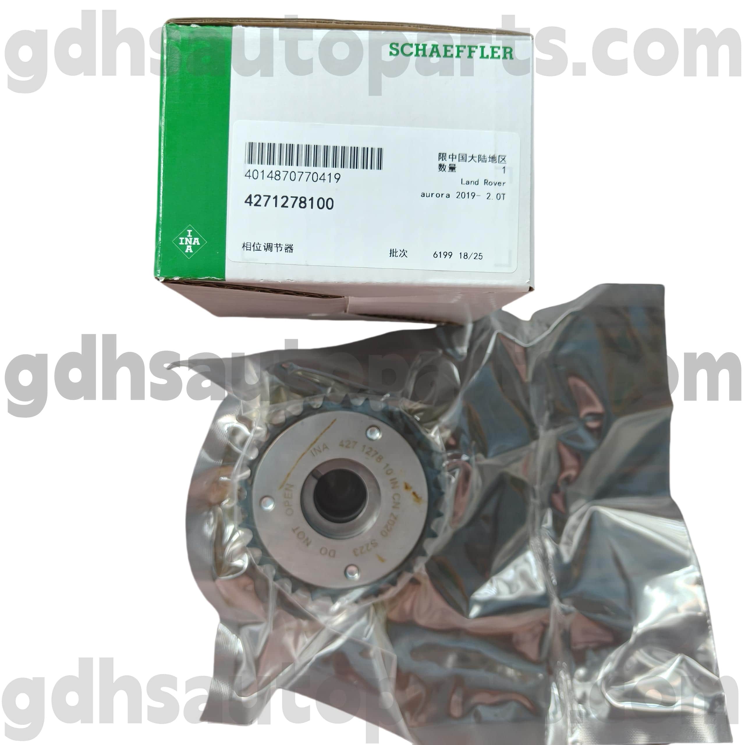 4271278100 Schaeffler Ina Tiempo de sincronización del árbol de levas para el Velar Range Rover, Land Rover Discovery 4, Range Rover, Range Rover Sport Oe no. LR142279