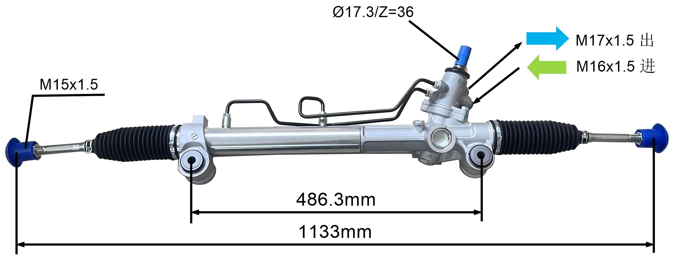 44200-06280 Engranaje de dirección automotriz