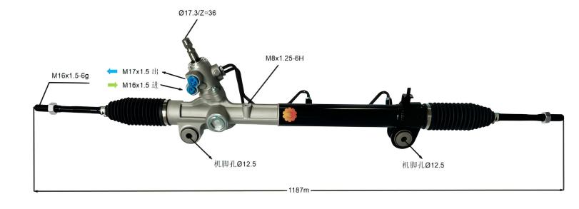 44200-08040 Engranaje de dirección automotriz