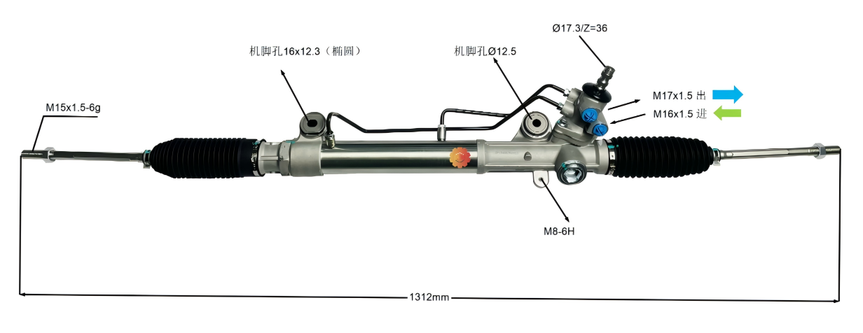 44200-0K020 Engranaje de dirección automotriz