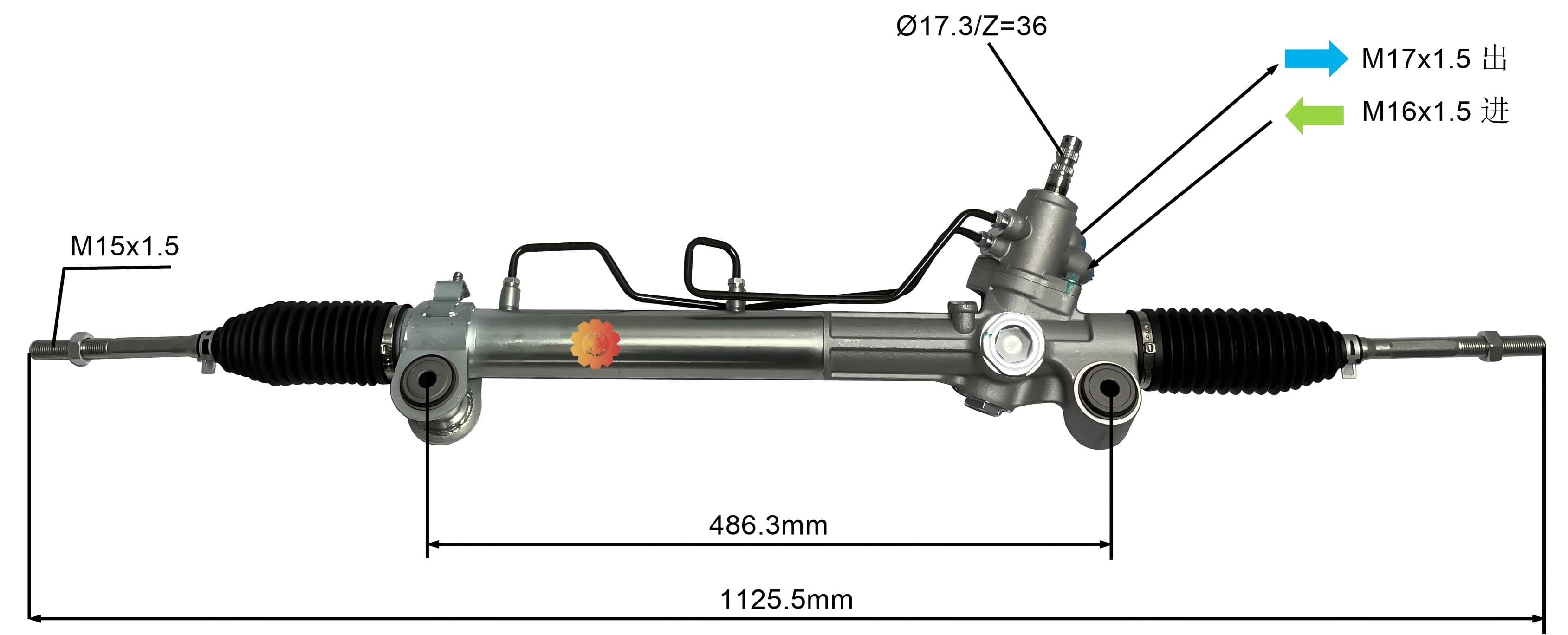 44200-33380 Engranaje de dirección automotriz