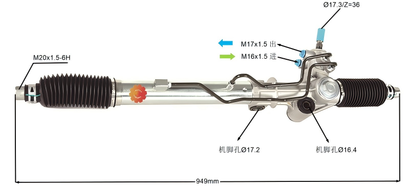 44250-60012 Engranaje de dirección automotriz