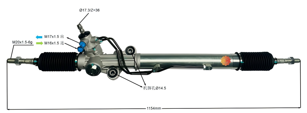 44250-60040 Engranaje de dirección automotriz