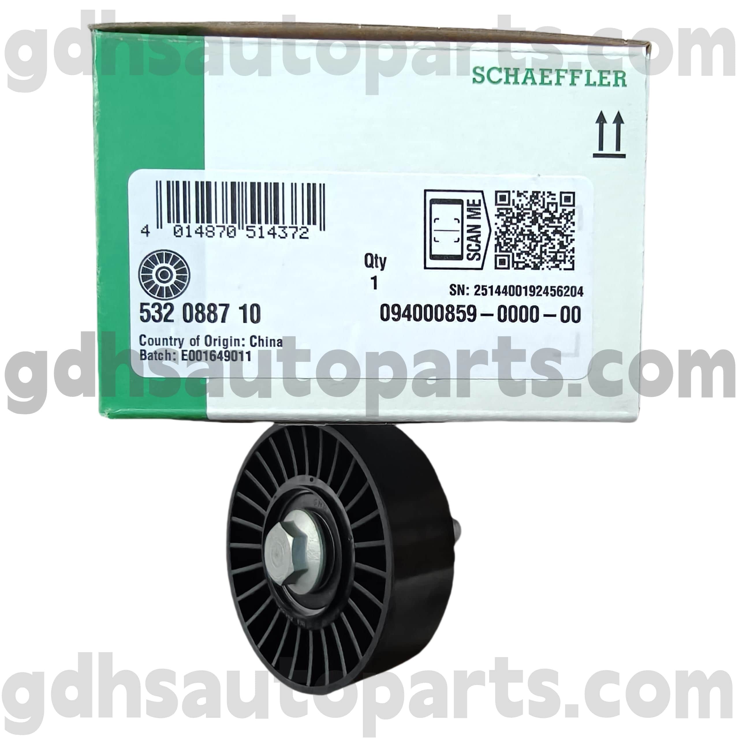 5320887100 Schaeffler Ina Polea de correa de distribución para Range Rover Velar, New Range Rover Evoque, Range Rover Evoque Oe No.LR071758