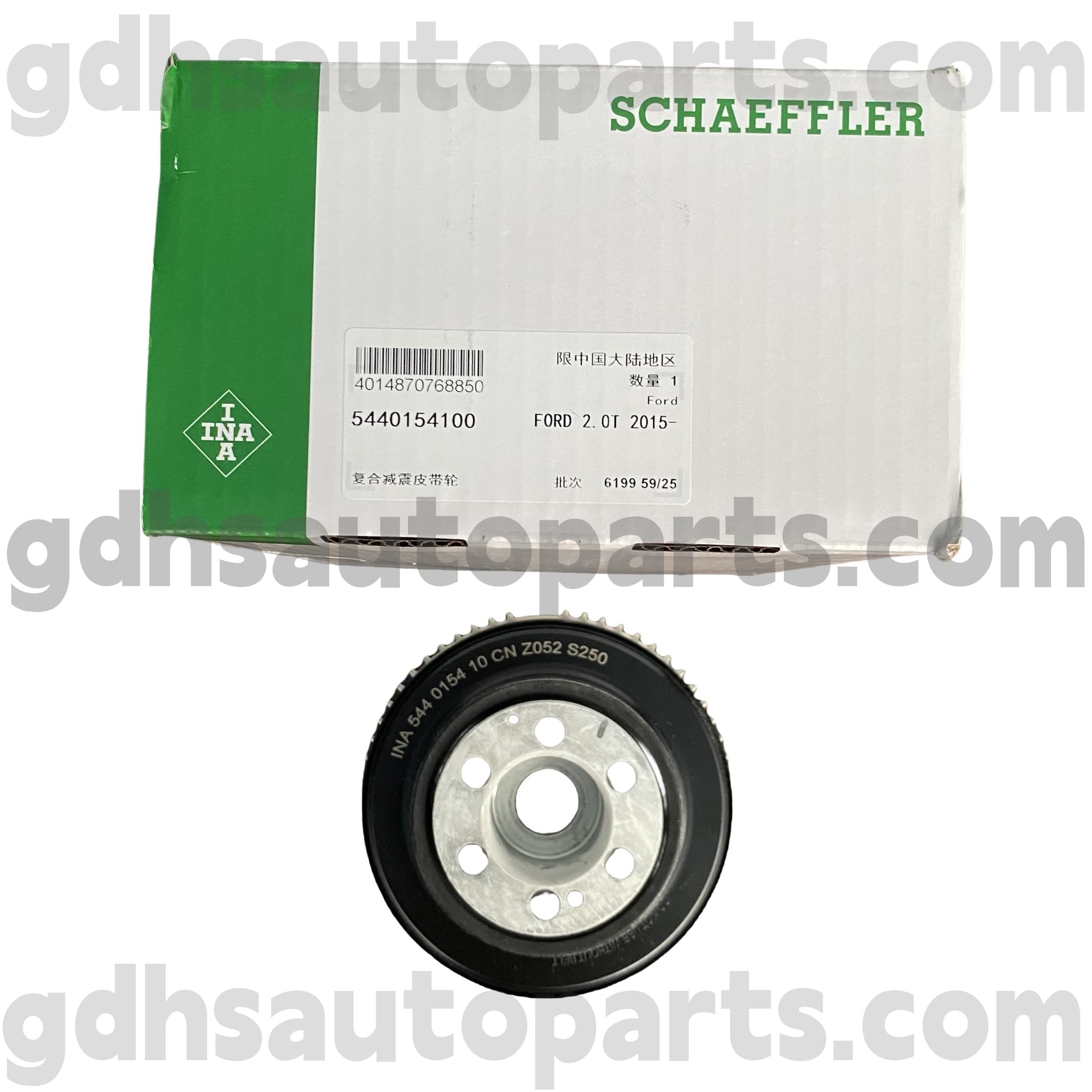 5440154100 Schaeffler Ina Polea de correa de distribución del cigüeñal para Range Rover, Range Rover Sport, Range Rover Evoque, Discovery Sport OE No.LR078547