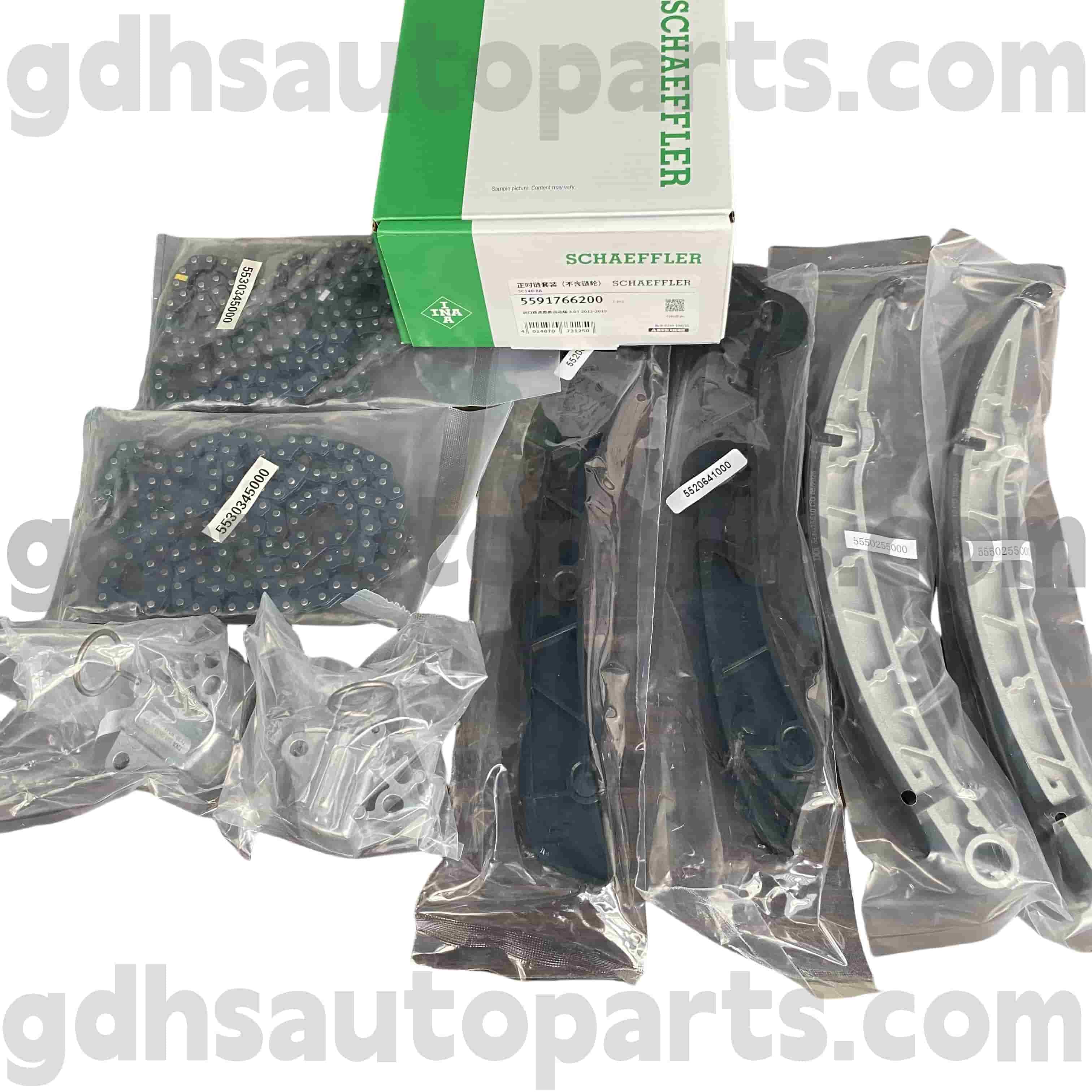 5591766200 Schaeffler INA Tensor de correa de transmisión para Range Rover, Range Rover Sport, Range Rover Evoque, Range Rover Velar OE No.LR095472