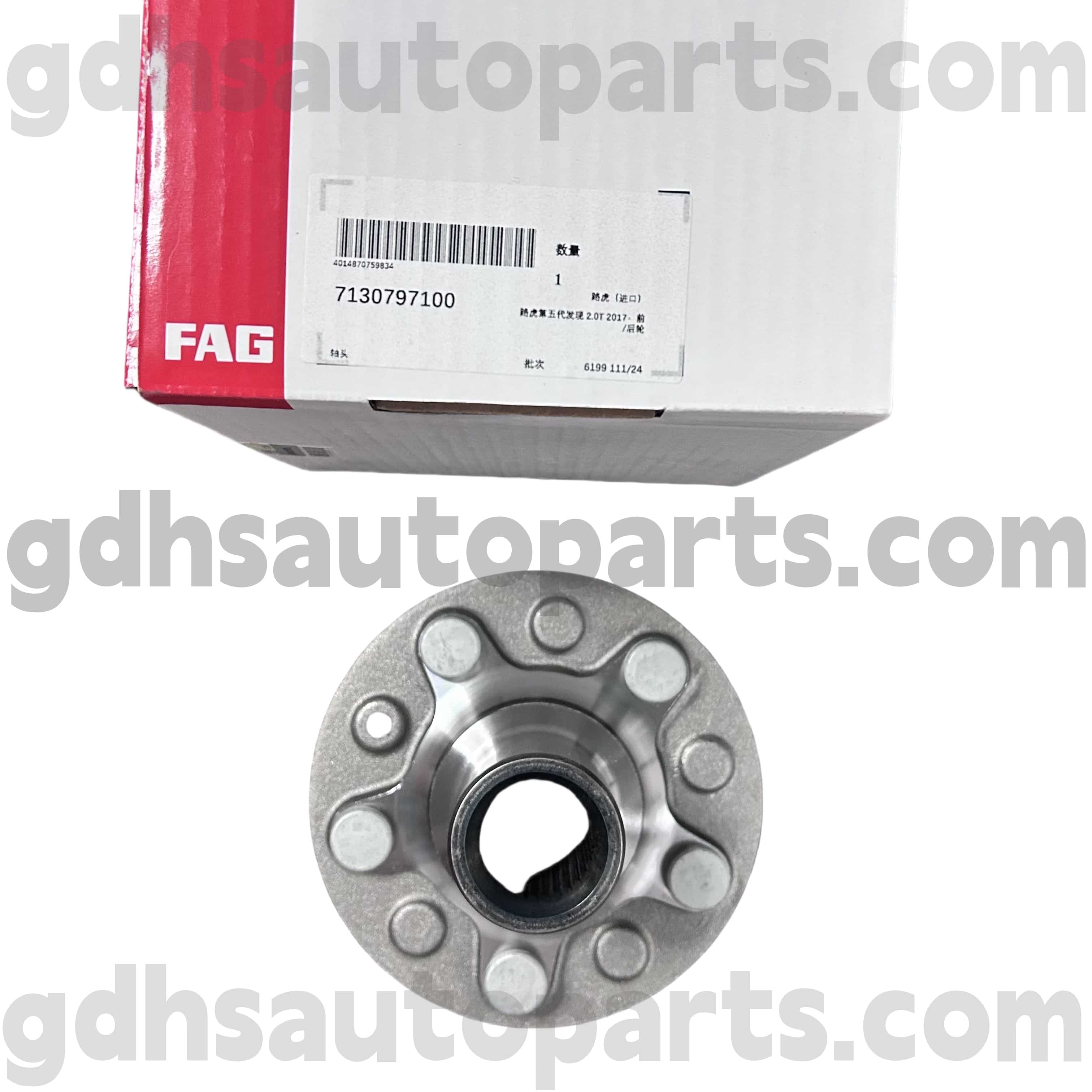 7130797100 Schaeffler FAG Rueda delantera de la rueda delantera para Range Rover, Range Rover Sport, Land Rover Discovery 4, nuevo defensor oe no. LR081538