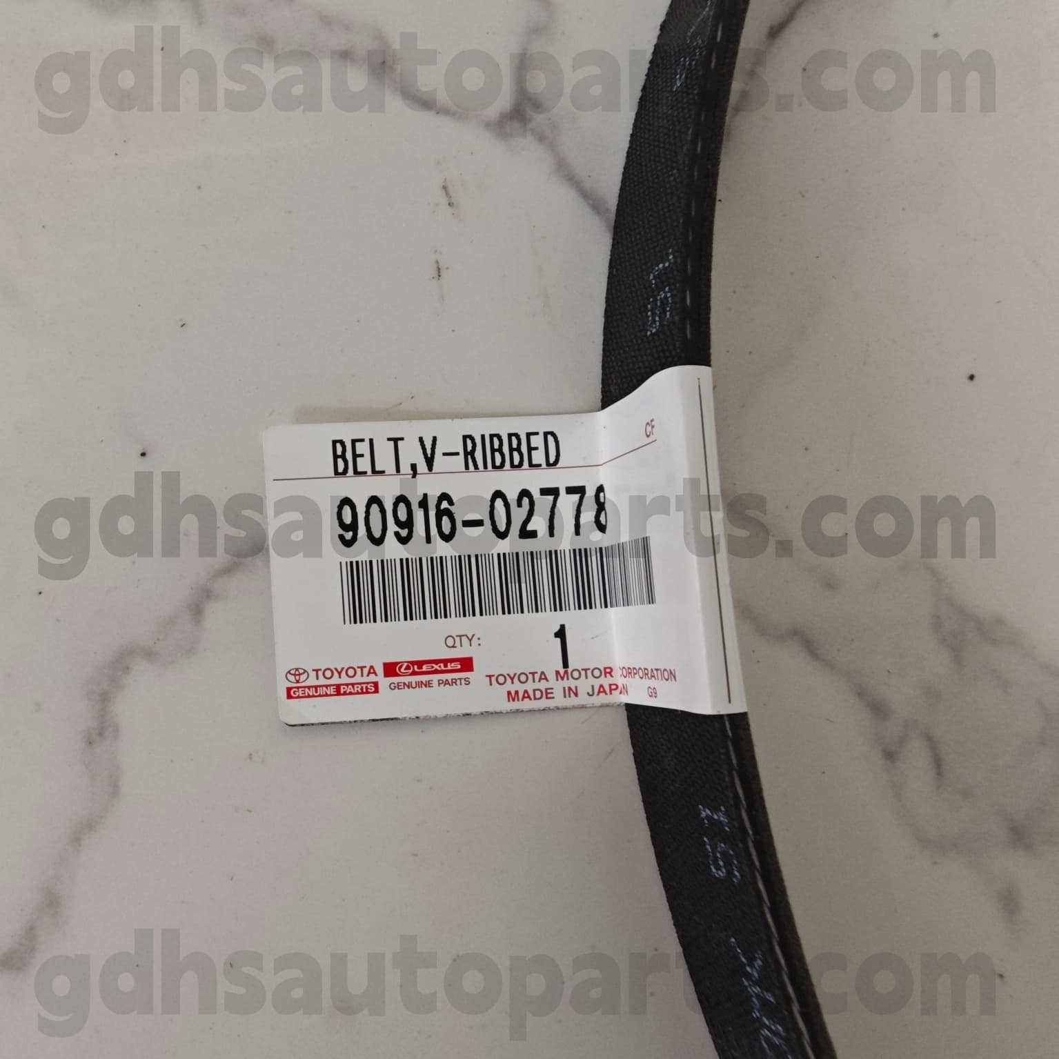 90916-02778 Cinturón de motor de piezas genuinas Toyota para RAV4 、 Camry/Chasis híbrido no. A25afks..axaa54..Eur