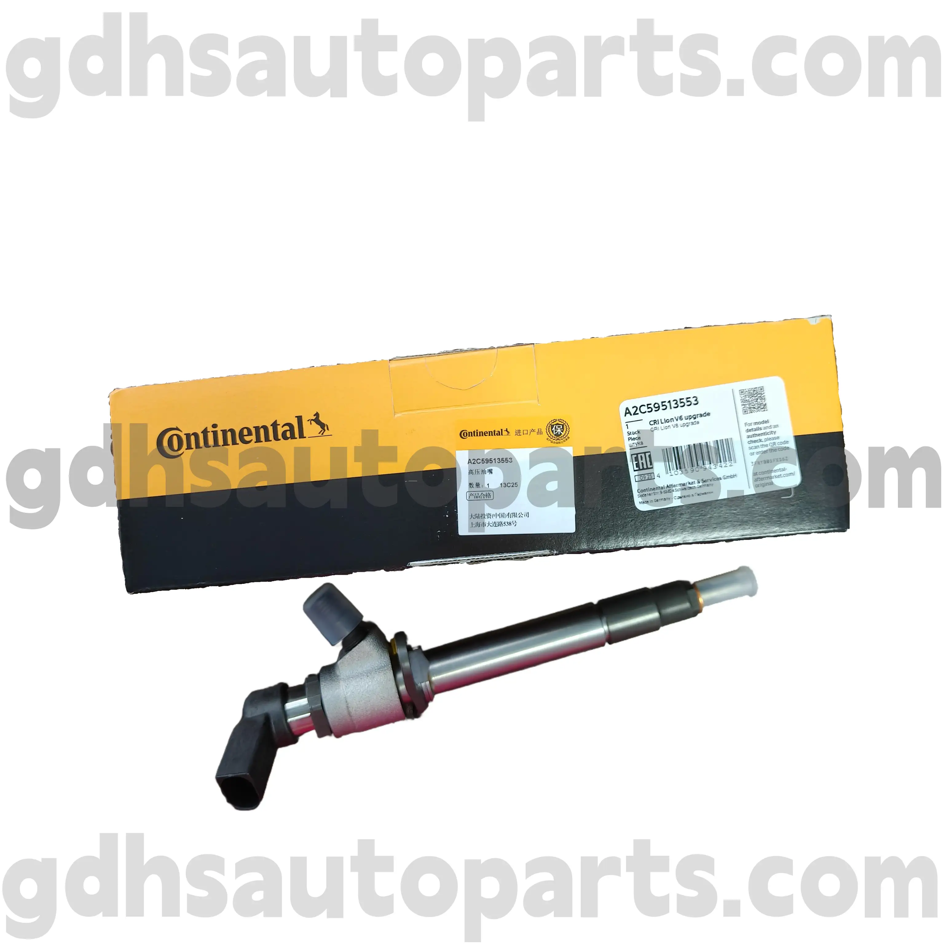 A2C59513553 Inyector de combustible continental para Range Rover Sport, Land Rover Discovery 4 OE no. LR006496