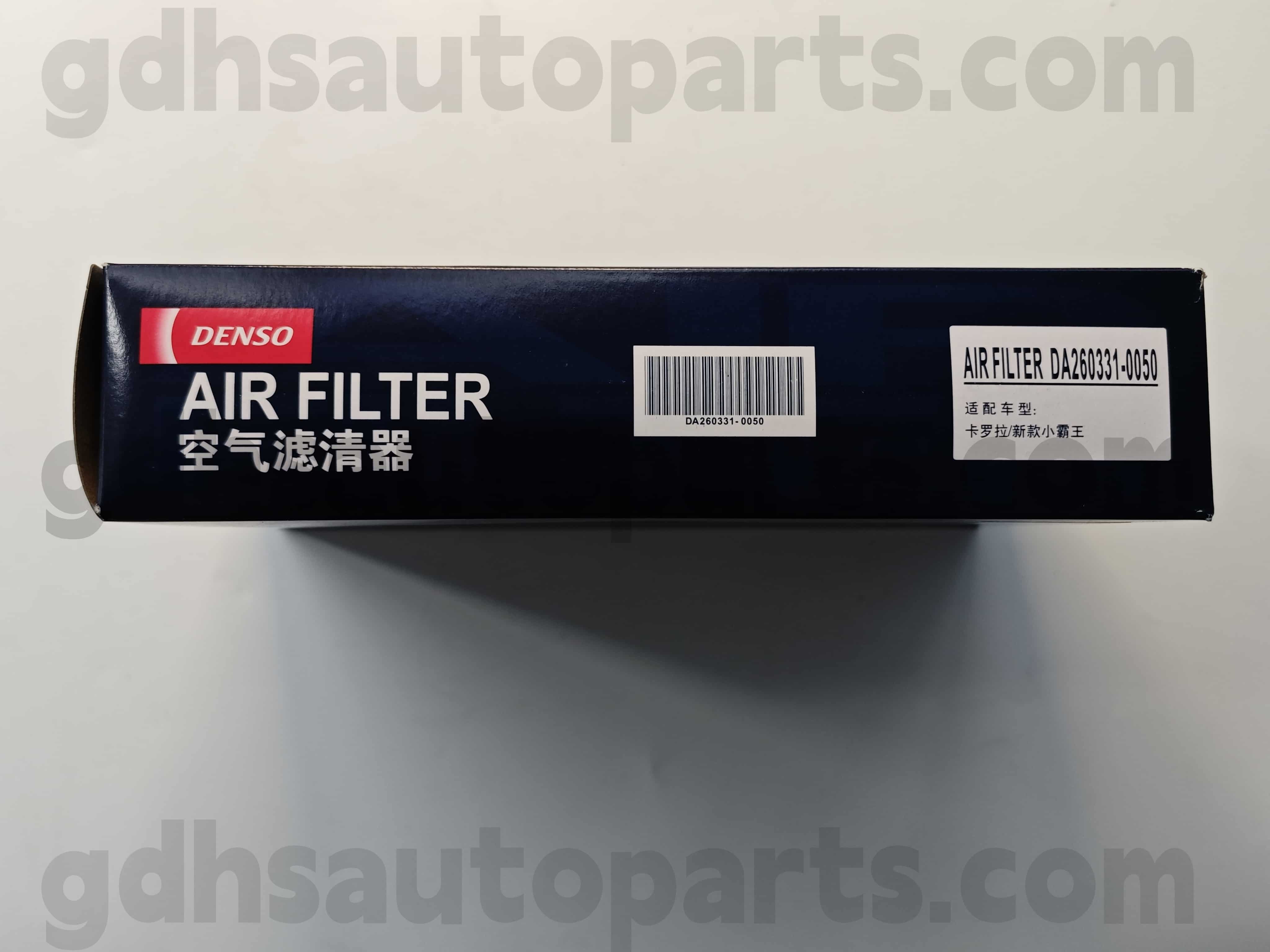 DA260331-0400 Filtro de aire de piezas genuinas Toyota para el chasis Camry no. ACV4# 51 ASV50 60 AG OE NO. 17801-AZF09