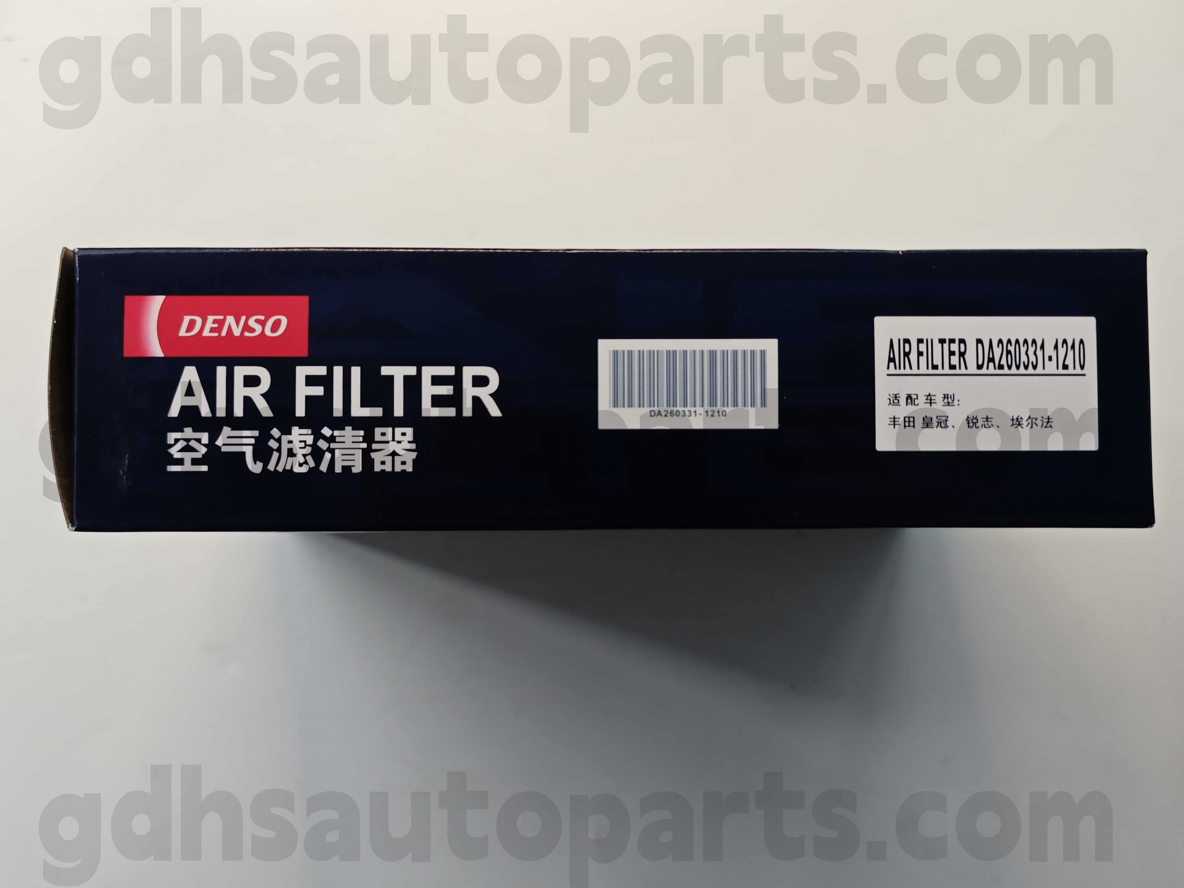 DA260331-1210 Toyota Piezas genuinas Filtro de aire OE no. 17801-AZF16