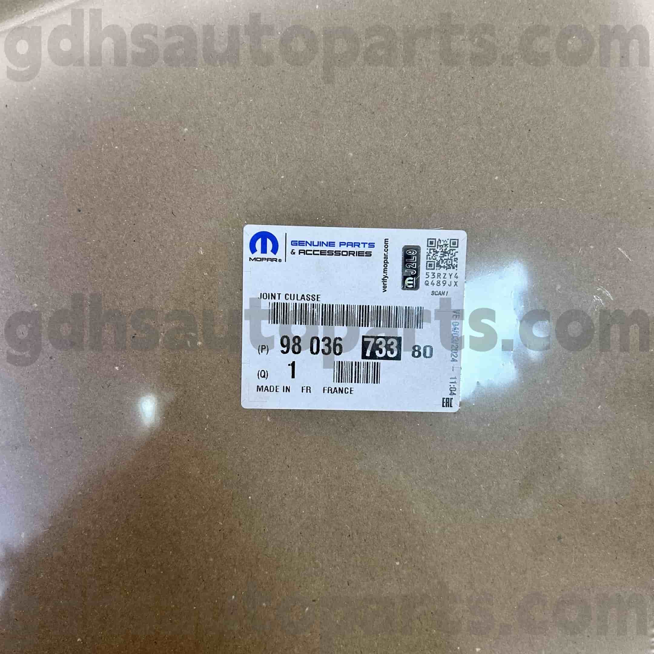 Junta de cabeza de cilindro Mopar para Peugeot 607 5008 OE.No 98036733380