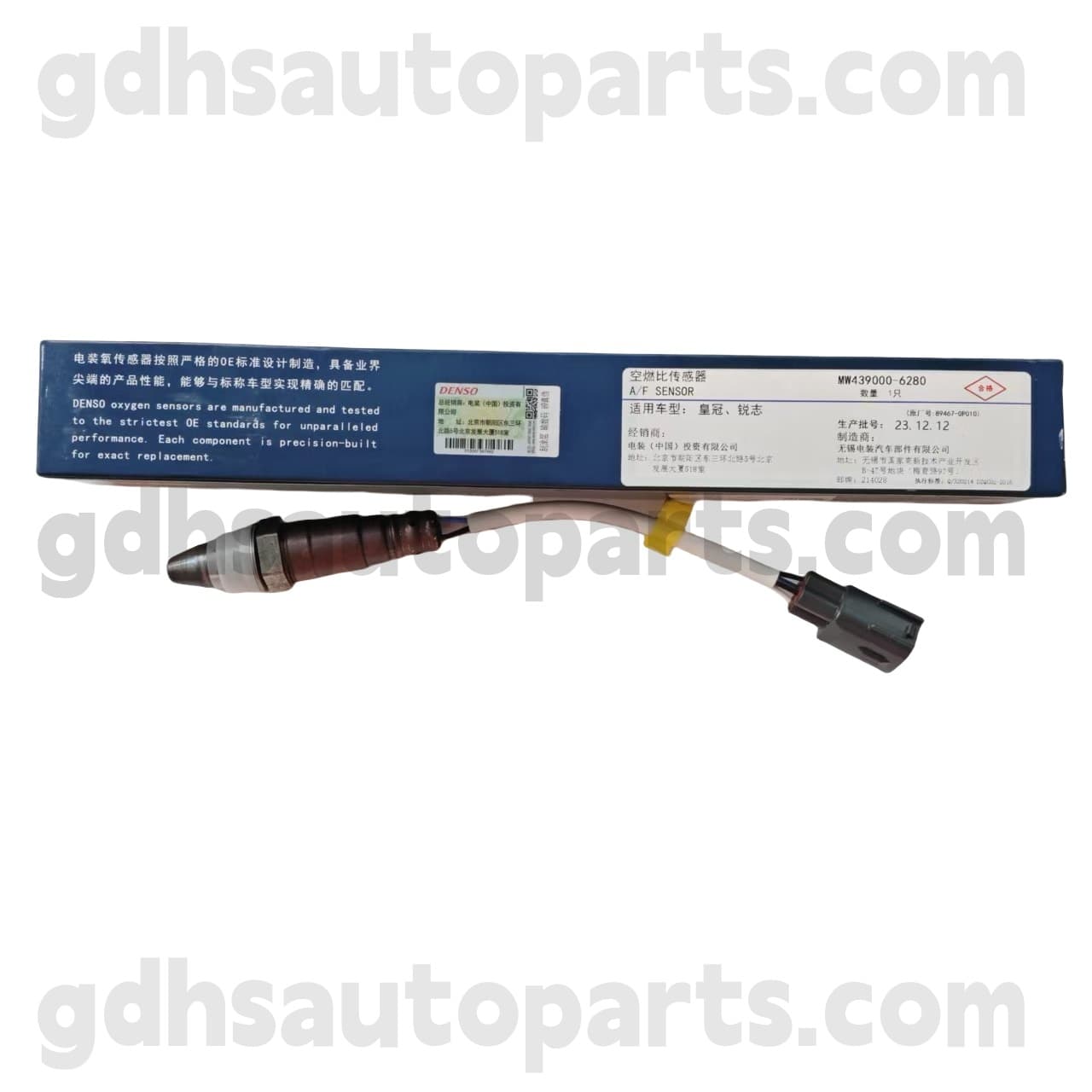 MW439000-6280 Toyota Piezas genuinas Sensor de oxígeno delantero para Reiz 、 Crown Chasis no. GRS218 OE no. 89467-0p010