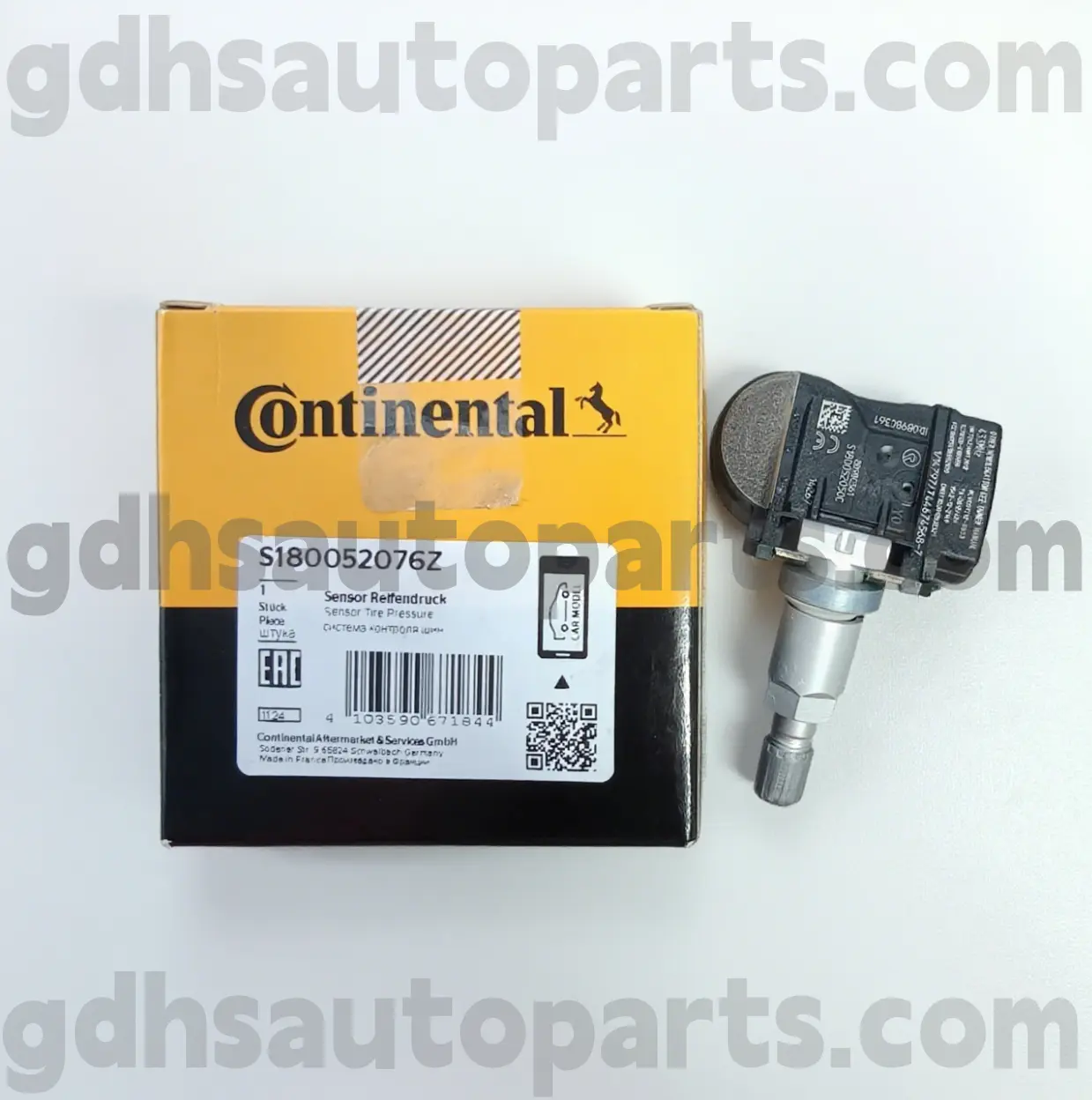 S180052076Z Sensor de monitoreo de presión de neumáticos continentales para Range Rover, Range Rover Sport, Land Rover Discovery 4, Range Rover Velar Oe no. LR070840